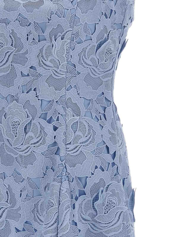 Blue Flower Lace Mini Dress shop online: Self Portrait