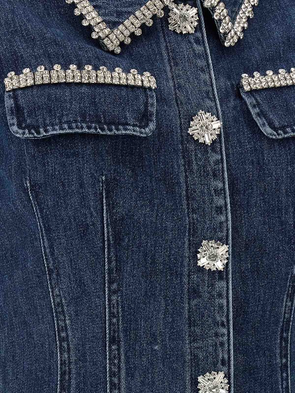 Kurzes Kleid - Blau shop online: Self Portrait