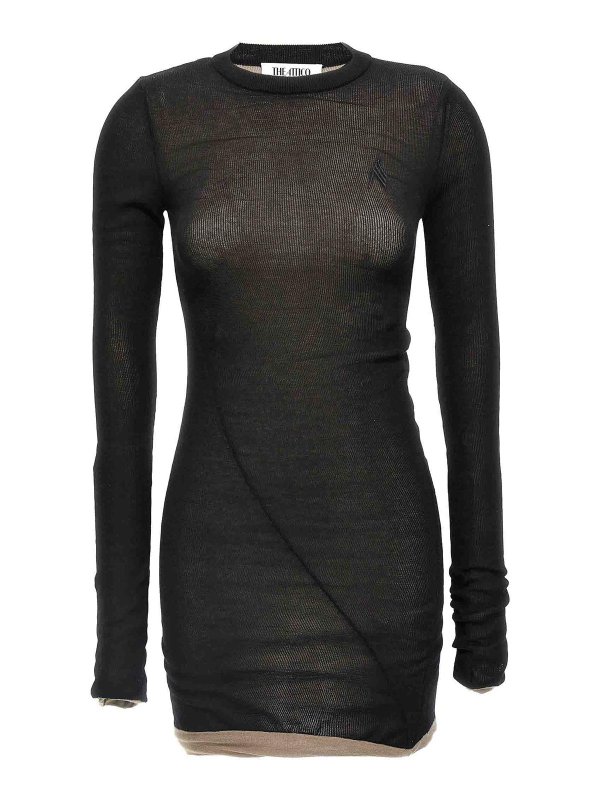 The Attico: ニーレングスドレス - 膝丈ドレス - 黒