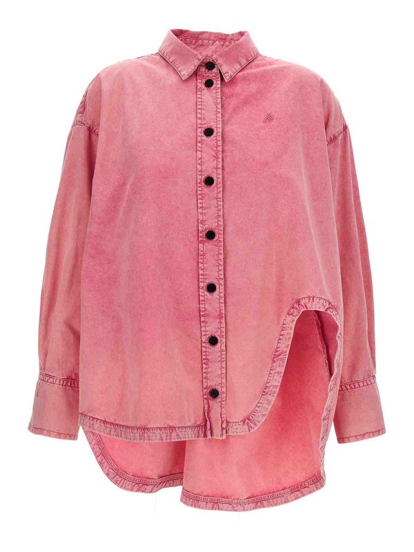 The Attico: Camisas - Camisa - Color Carne Y Neutral