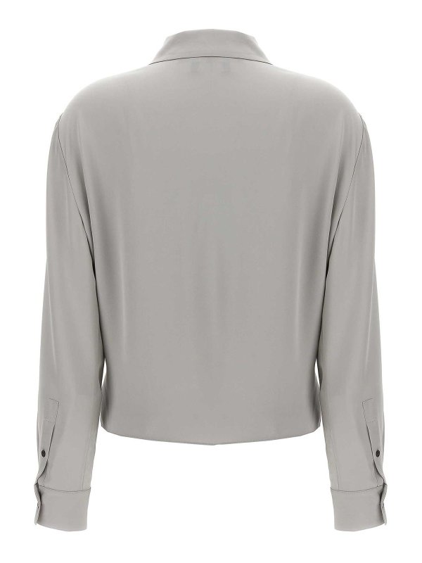 Theory: blouses online - Pk Label Wrap Blouse