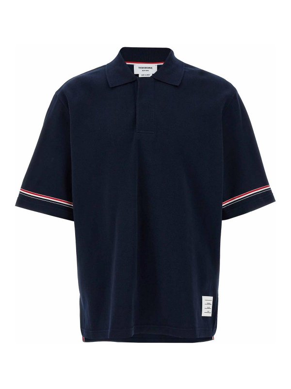 THOM BROWNE: Poloshirts - Poloshirt - Blau