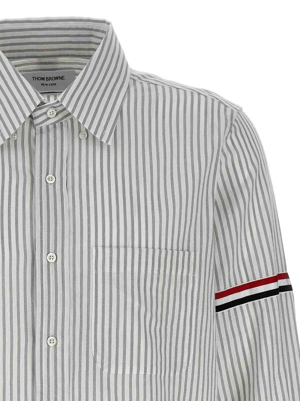 The Best Shops THOM BROWNE: shirts - Striped Shirt