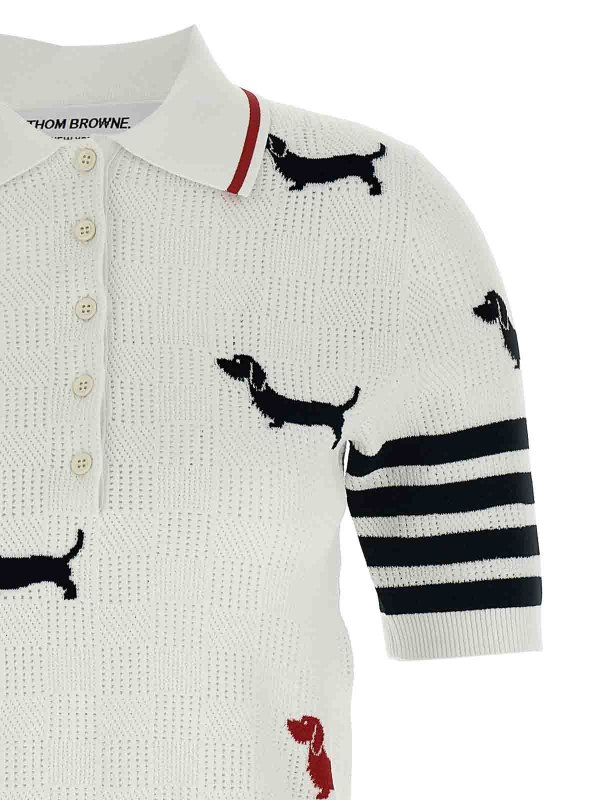 The Best Shops THOM BROWNE: Polos - Polo - Blanco