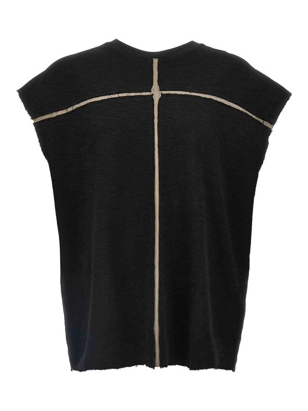 THOM KROM: Tops y camisetas sin mangas - Top - Negro