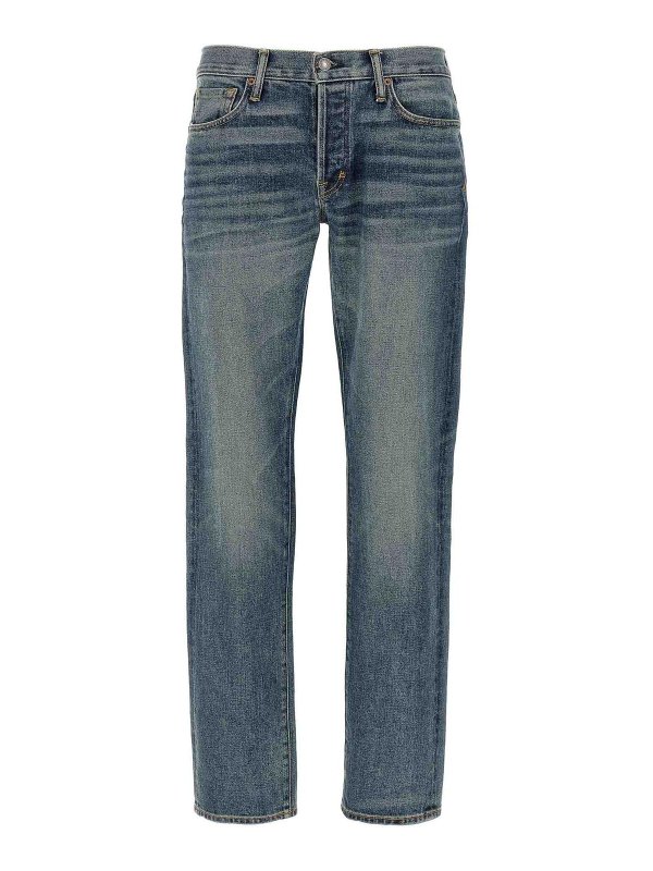 TOM FORD: Bootcut - Bootcut Jeans - Blau