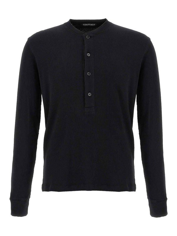 TOM FORD: t-shirts - Henley T-Shirt