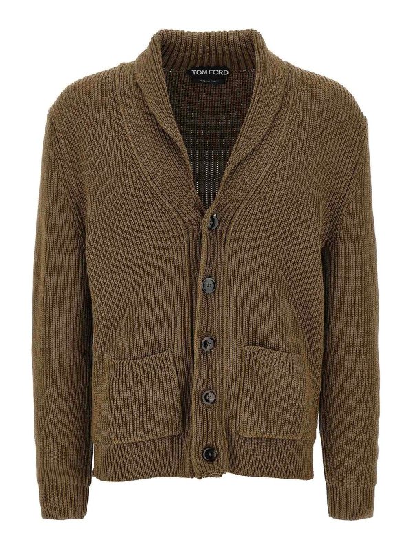 TOM FORD: カーディガン - カーディガン - ブラウン