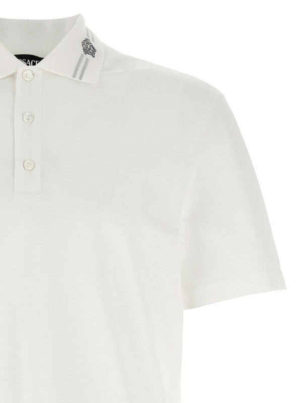 The Best Shops VERSACE: Poloshirts - Poloshirt - Weiß