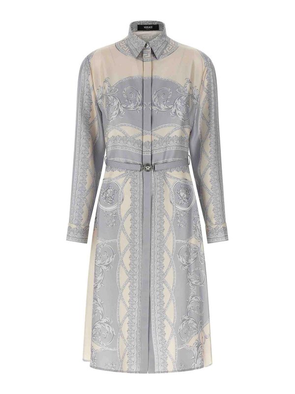 VERSACE: ニーレングスドレス - 膝丈ドレス - マルチカラー