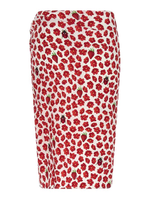 VERSACE: ニーレングススカート＆ミディ丈 online - 膝丈/ミディスカート - マルチカラー