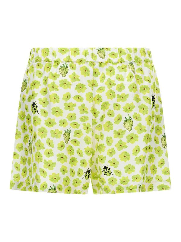 VERSACE: Trousers Shorts online - Strawberry Garden Shorts