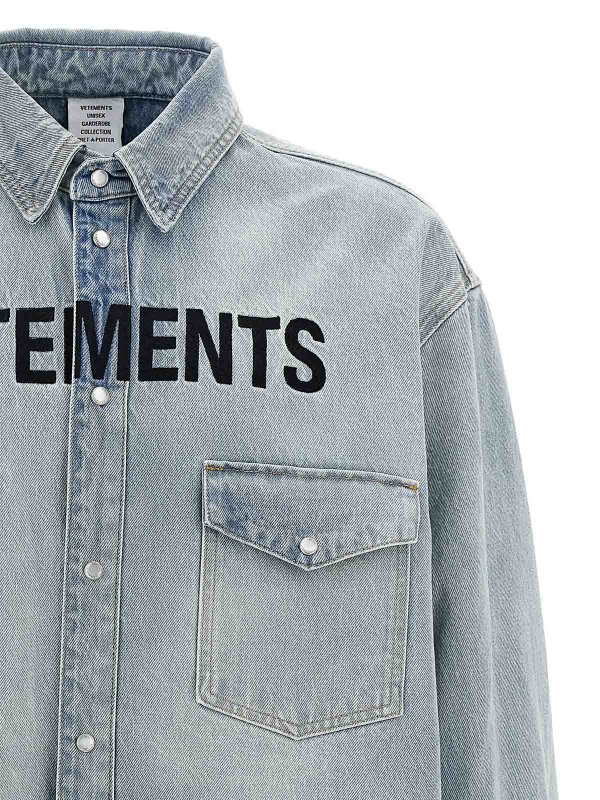 The Best Shops VETEMENTS: Hemden - Hemd - Hellblau