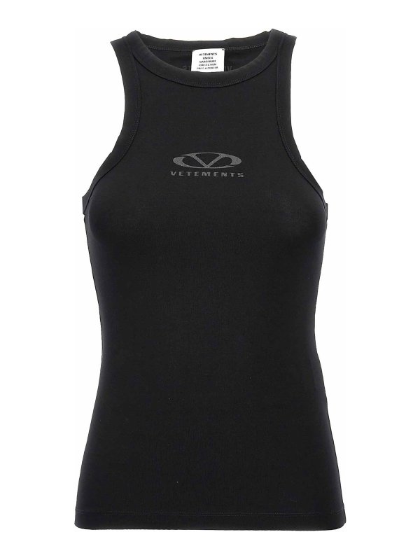 VETEMENTS: Tops & Débardeurs - Top - Noir