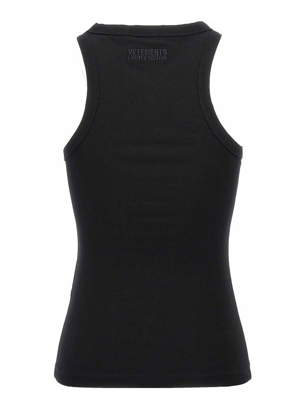 VETEMENTS: Tops & Débardeurs online - Top - Noir