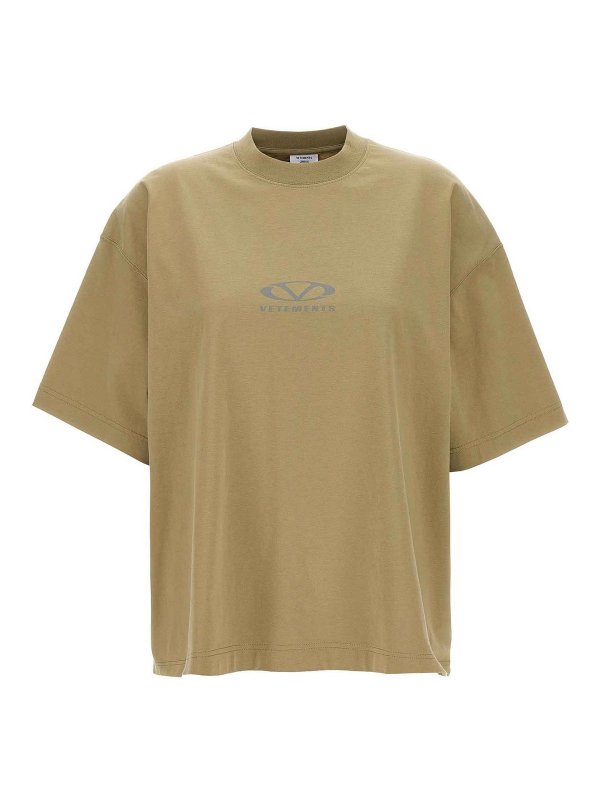 VETEMENTS: T-shirts - T-Shirt - Beige