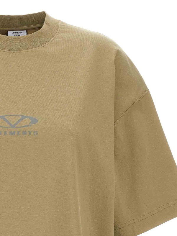 The Best Shops VETEMENTS: T-shirts - T-Shirt - Beige