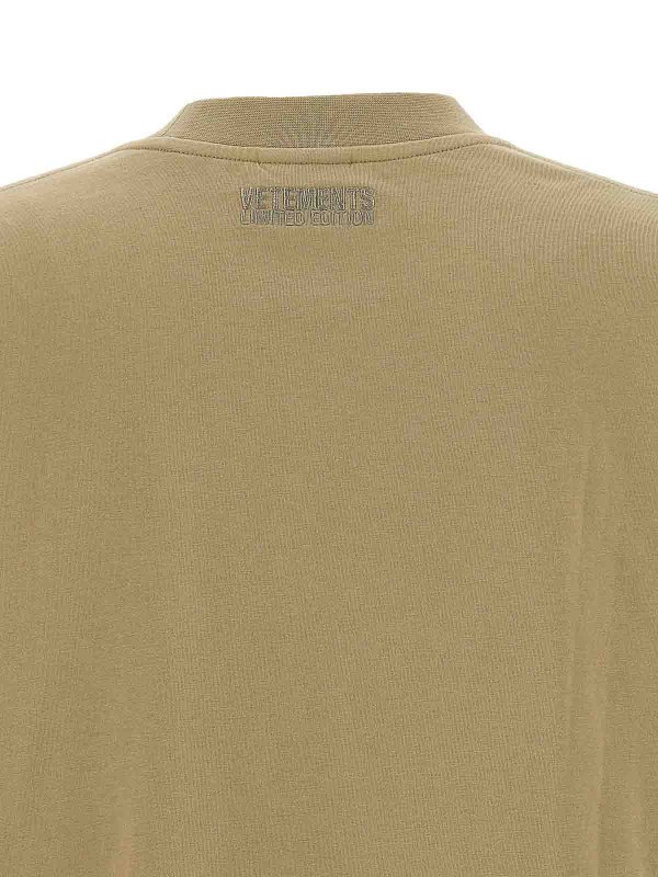 T-Shirt - Beige shop online: VETEMENTS