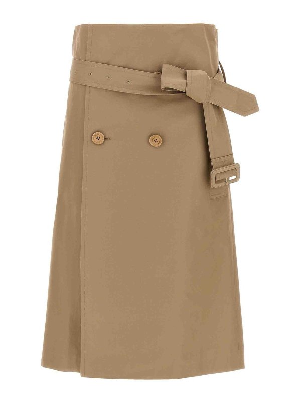 VETEMENTS: Knee length skirts & Midi - Deconstructed Trenchcoat Skirt