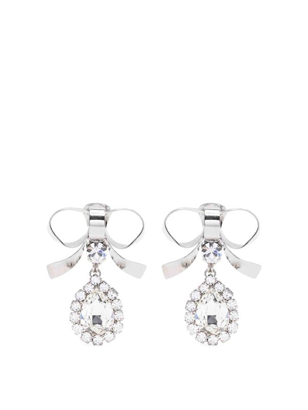 ALESSANDRA RICH: Earrings - Metal Bow Earrings