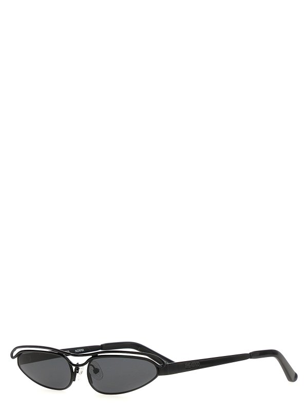 サングラス THE ATTICO 'Norma' sunglasses Black THE ATTICO Norma Sunglasses in Black & Grey | FWRD