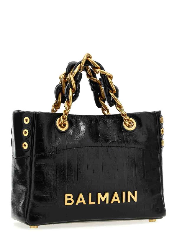 Balmain Small Shopping Bag - Black - Women | EN1FD871LETF0PA