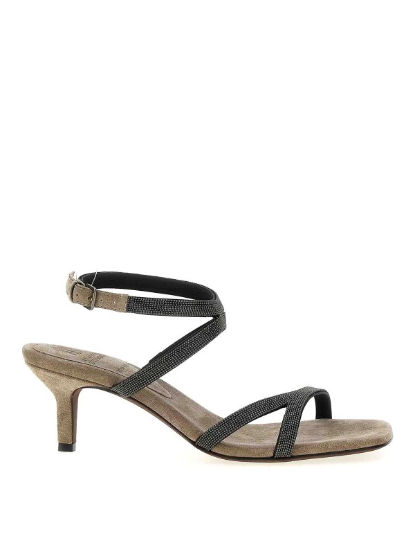 BRUNELLO CUCINELLI: Sandales - Sandales - Gris