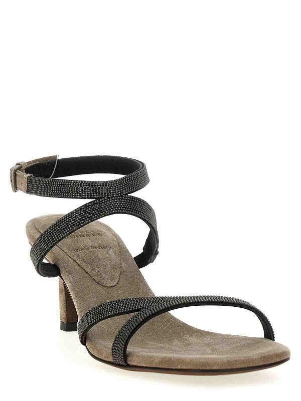 BRUNELLO CUCINELLI: Sandales online - Sandales - Gris