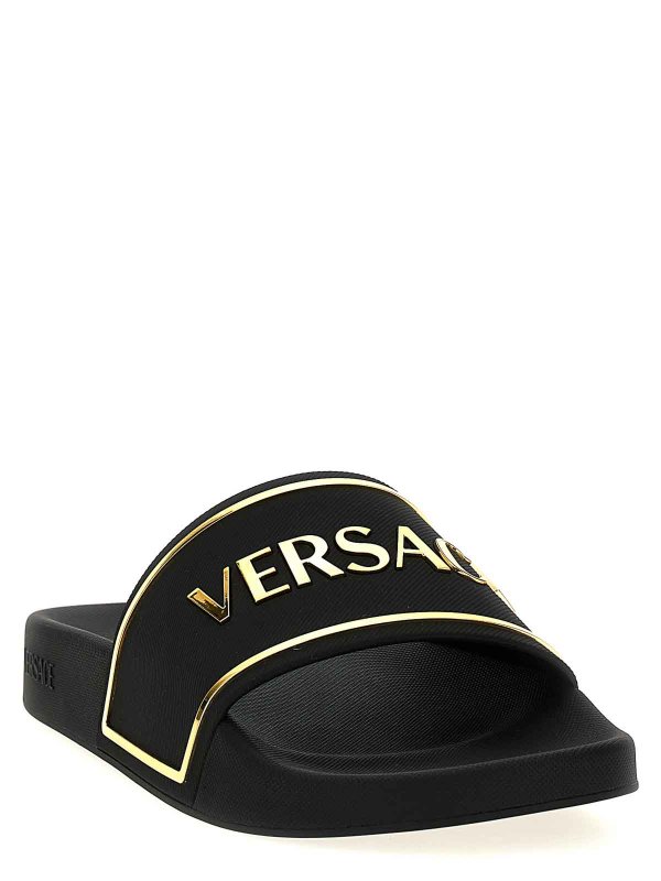 VERSACE: Tongs online - Tongs - Noir