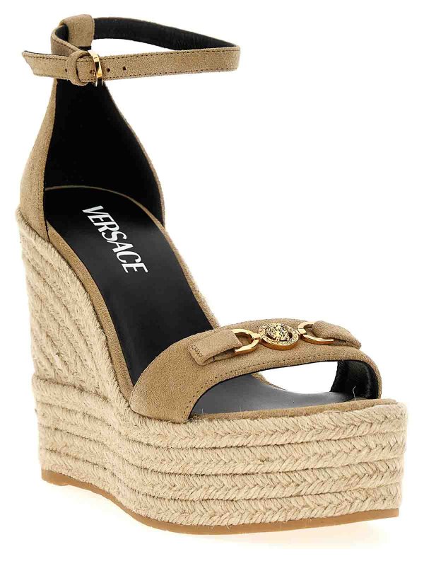 VERSACE: Espadrillas online - Espadrilles - Beige