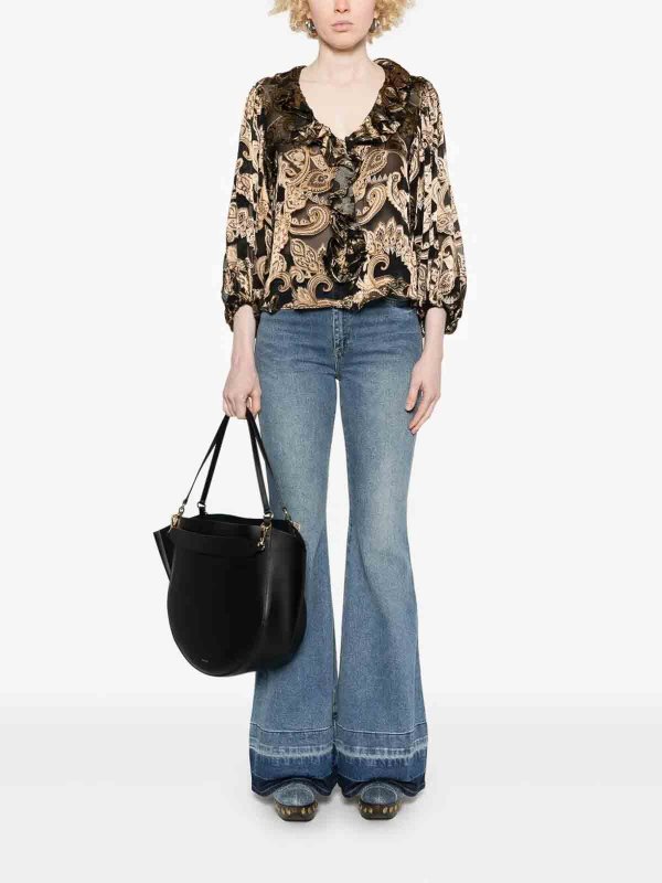 The Best Shops ALICE+OLIVIA: ストレートジーンズ - ストレートジーンズ - ブルー