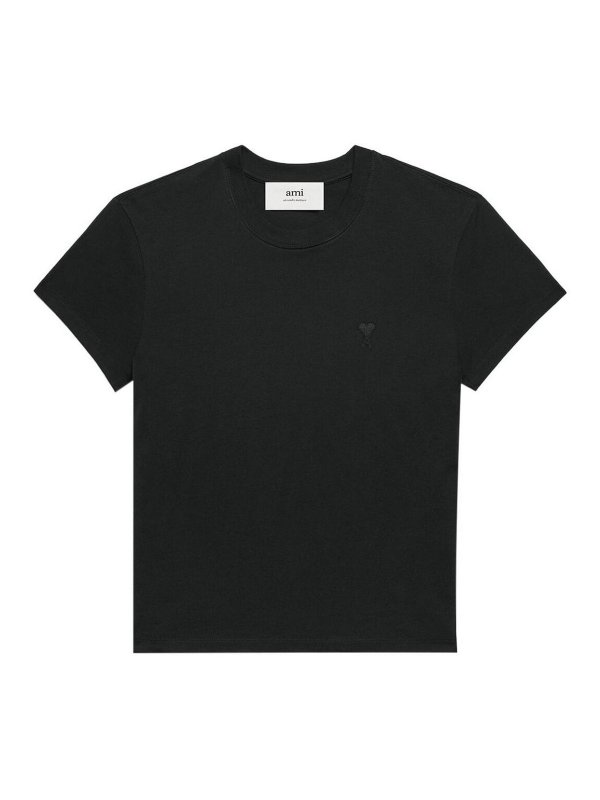 AMI PARIS: T-shirts - T-Shirt - Schwarz