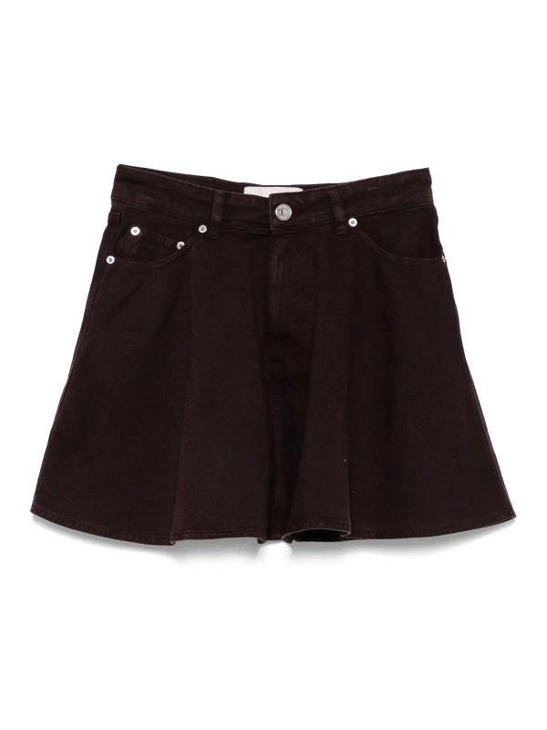 AMI PARIS: ミニスカート - ミニスカート - ダークレッド