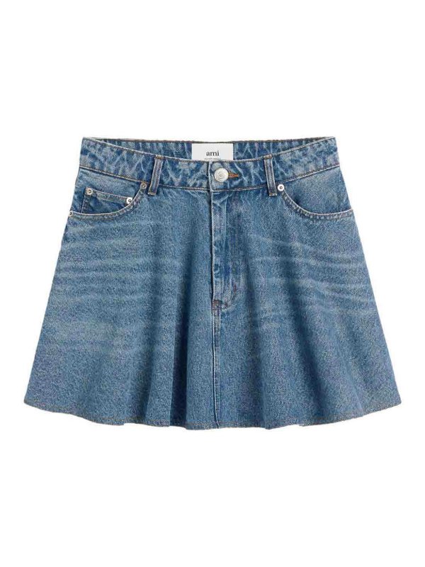 AMI PARIS: ミニスカート - ミニスカート - ブルー