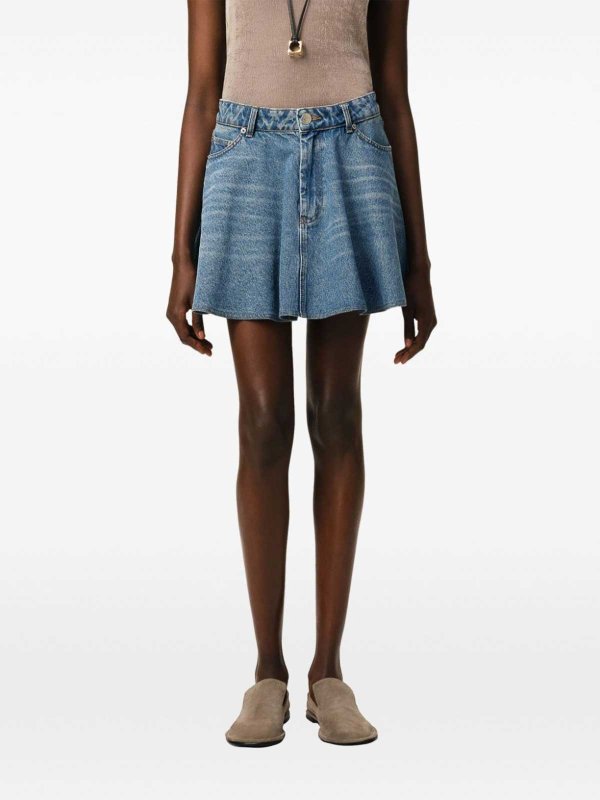 AMI PARIS: ミニスカート online - ミニスカート - ブルー