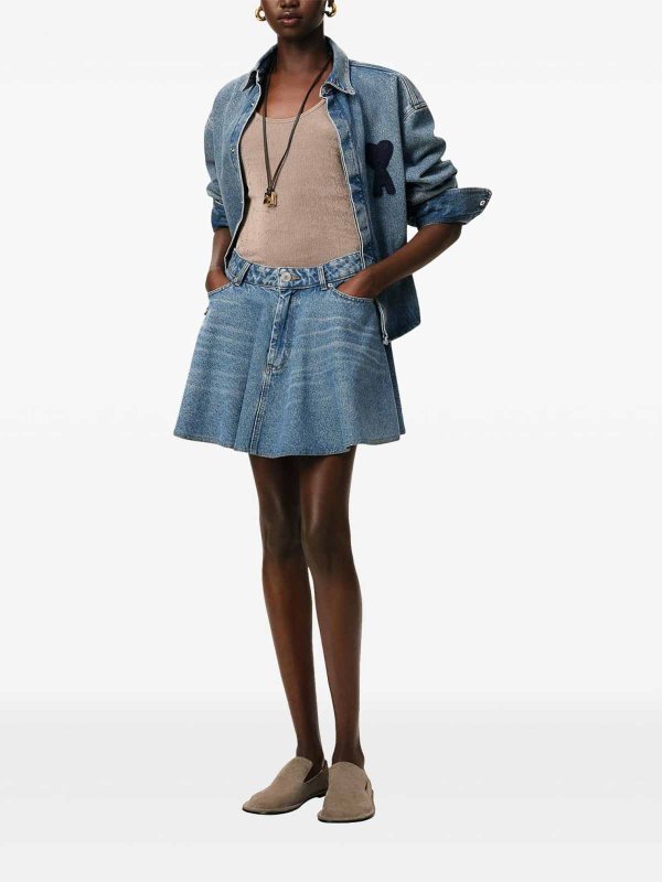 The Best Shops AMI PARIS: ミニスカート - ミニスカート - ブルー