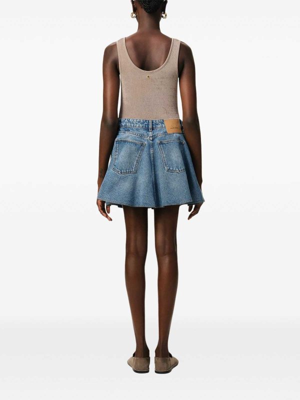 ミニスカート - ブルー shop online: AMI PARIS