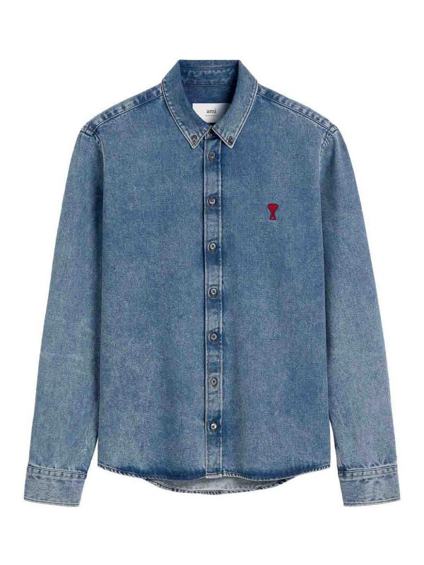 AMI PARIS: shirts - Button Down Adc Shirt