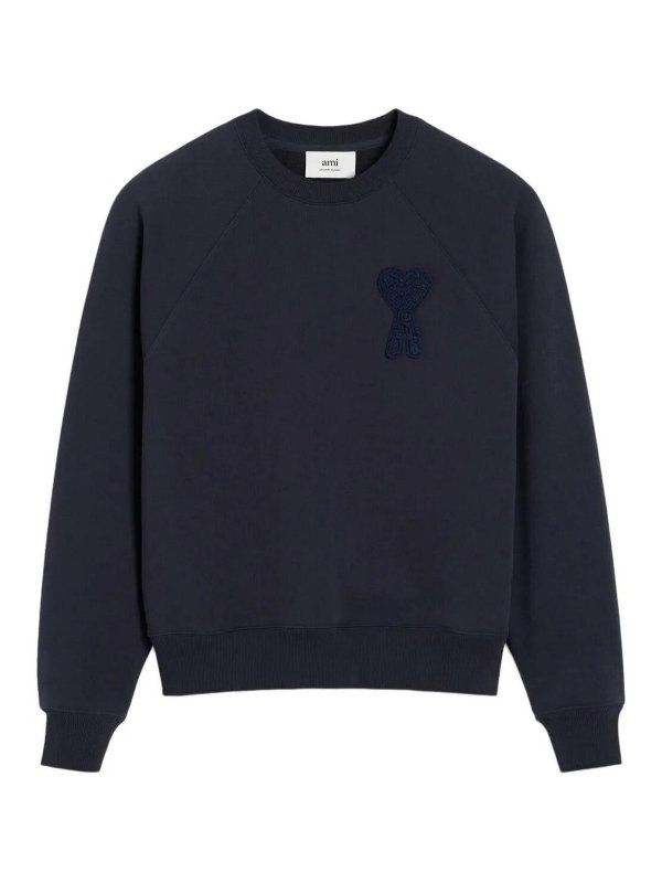 AMI PARIS: Sweatshirts & Sweaters - Sweatshirt With Adc Patch