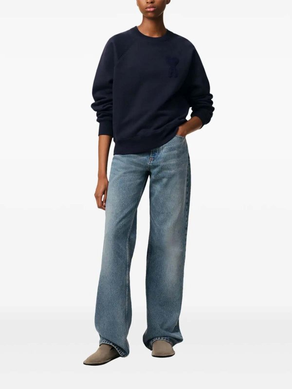 AMI PARIS: Sweatshirts & Sweaters online - Sweatshirt With Adc Patch