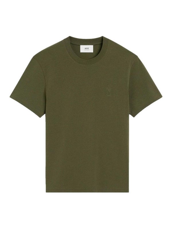 AMI PARIS: T-shirts - T-Shirt - Vert