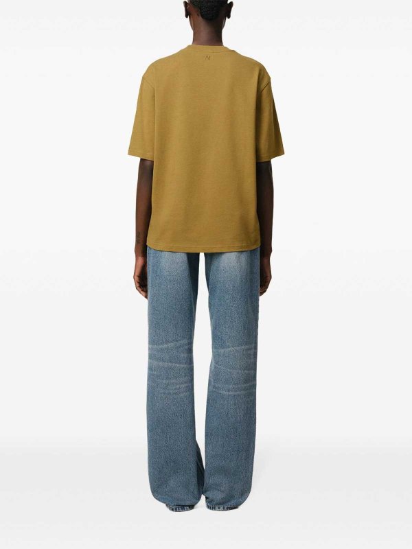 Camiseta - Amarillo shop online: AMI PARIS