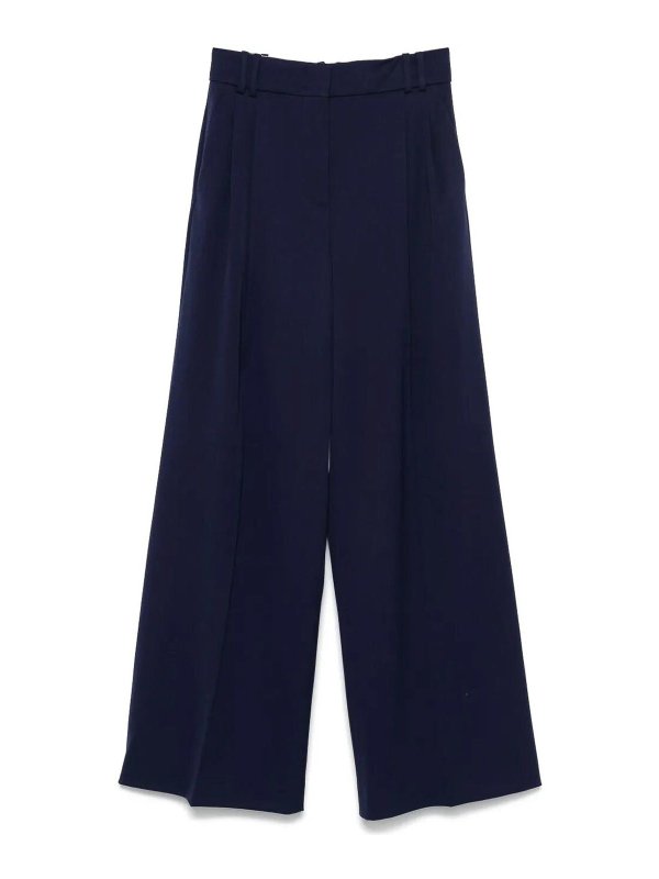 ANOTHER TOMORROW: カジュアルトラウザー - カジュアルパンツ - ブルー