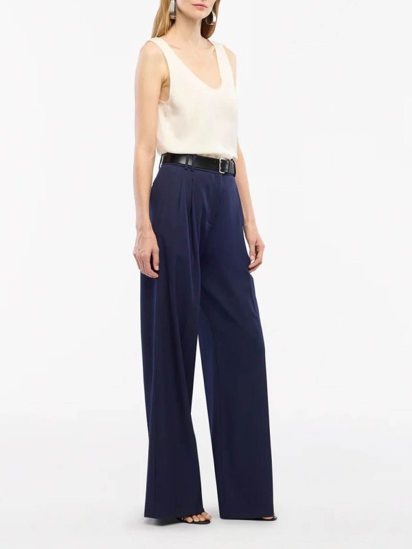 The Best Shops ANOTHER TOMORROW: カジュアルトラウザー - カジュアルパンツ - ブルー