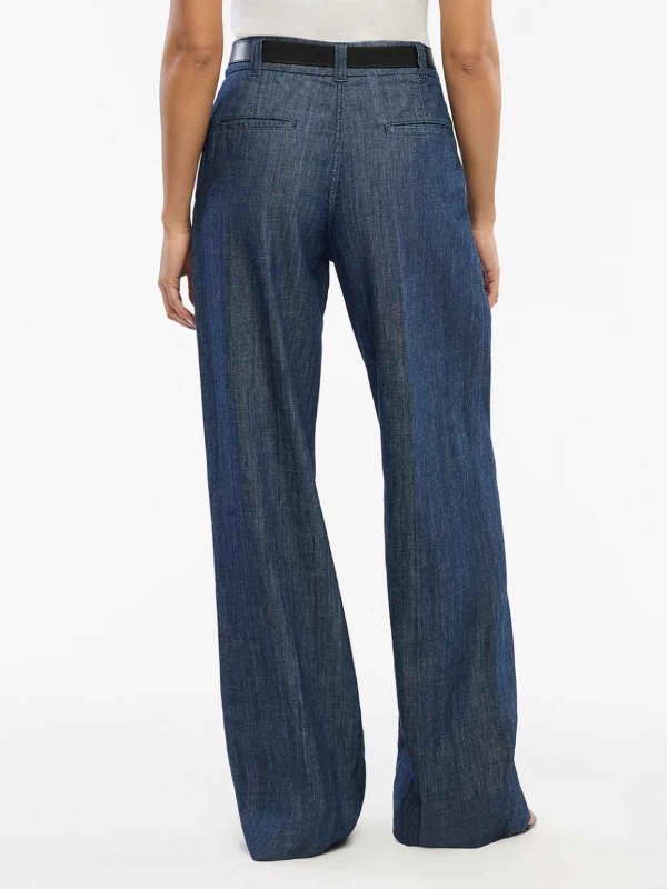 Chambray Relaxed Wide Leg Pant shop online: ANOTHER TOMORROW