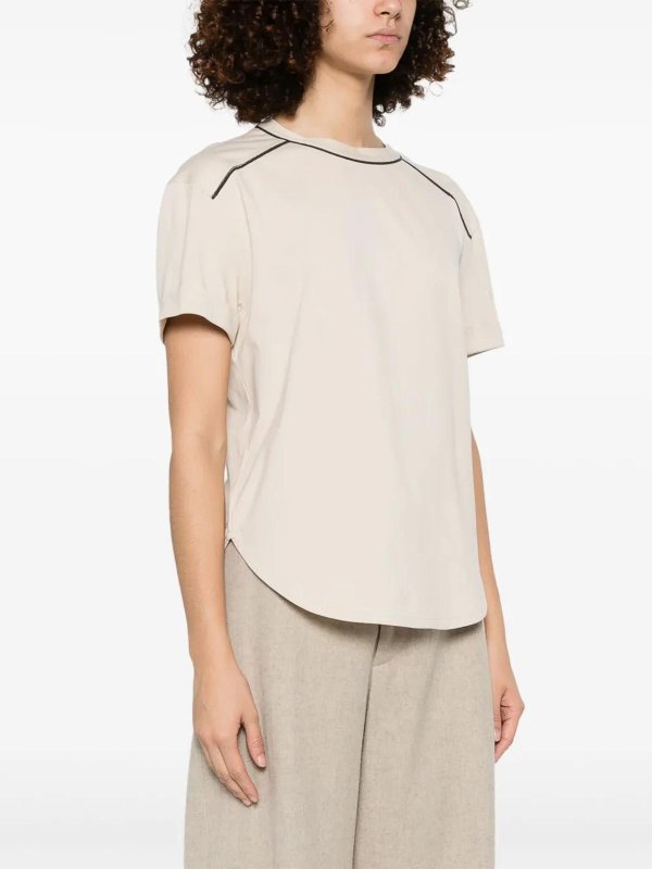 BRUNELLO CUCINELLI: Camisetas online - Camiseta - Beis
