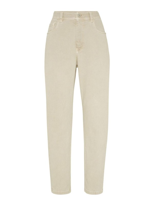 BRUNELLO CUCINELLI: Bootcut - Bootcut Jeans - Beige