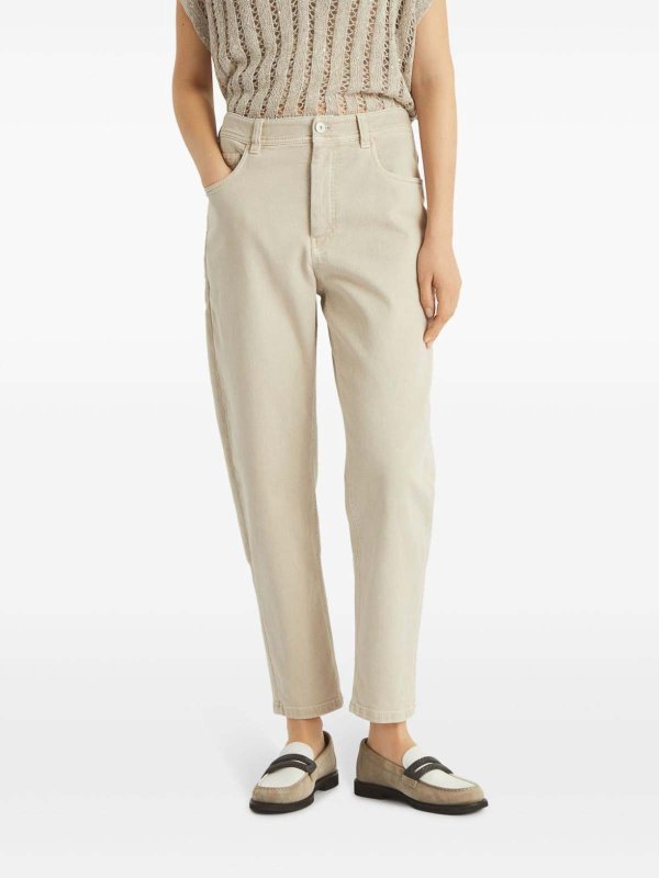 BRUNELLO CUCINELLI: Bootcut online - Bootcut Jeans - Beige