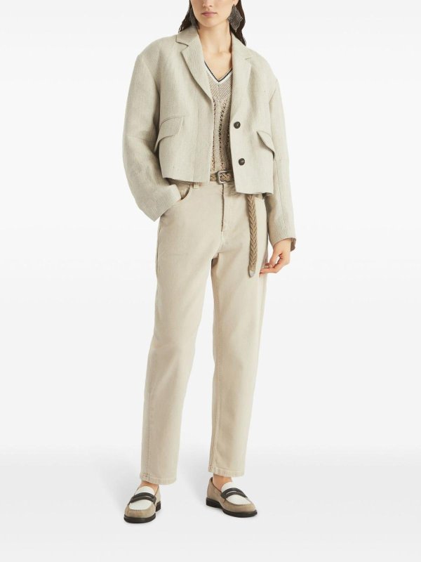 The Best Shops BRUNELLO CUCINELLI: Bootcut - Bootcut Jeans - Beige