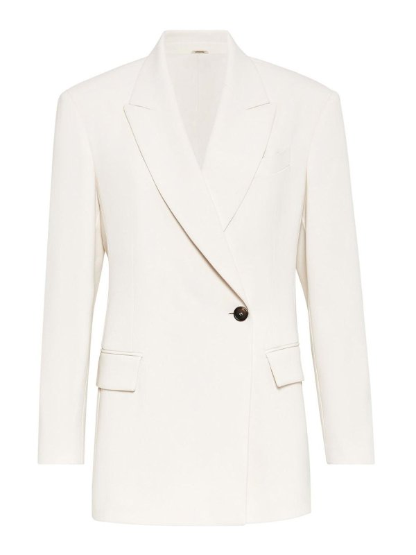 BRUNELLO CUCINELLI: カジュアルジャケット - カジュアルジャケット - 白